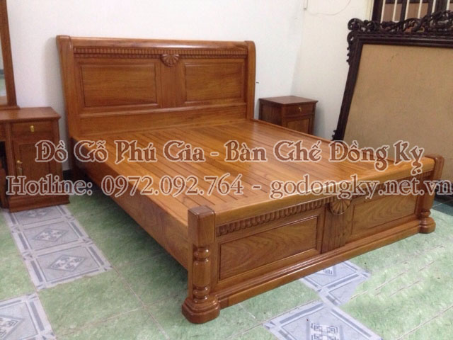 giường ngủ gỗ hương 1m8x2m